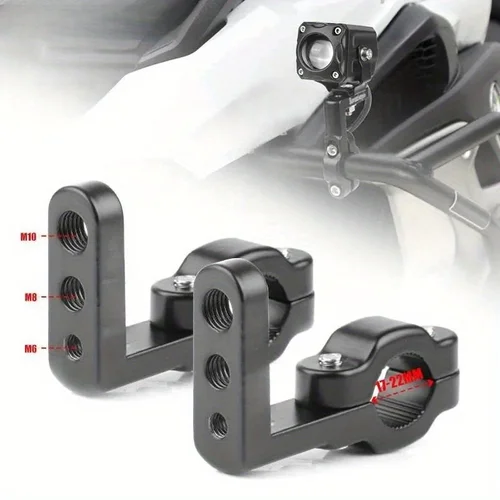 Imagen 1 del producto Kit de soporte de Clip para faro de coche y motocicleta, Universal para instalación de poste de luz de trabajo LED para camión, coche, ATV, 1/2 Uds.