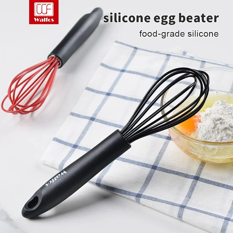 Кухонный силиконовый венчик, нескользящая взбивалка для яиц, вспениватель молока, кухонная утварь, 12 см, кухонный силиконовый инструмент для взбивания яиц, легко чистится