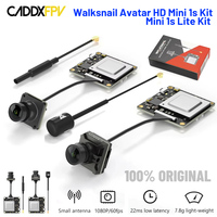 CADDX Walksnail Avatar HD Mini 1s Kit/Mini 1s Lite Kit V3 VTX FPV Drone Camera 1080P/60fps Built in 8GB Storage Space DIY Parts