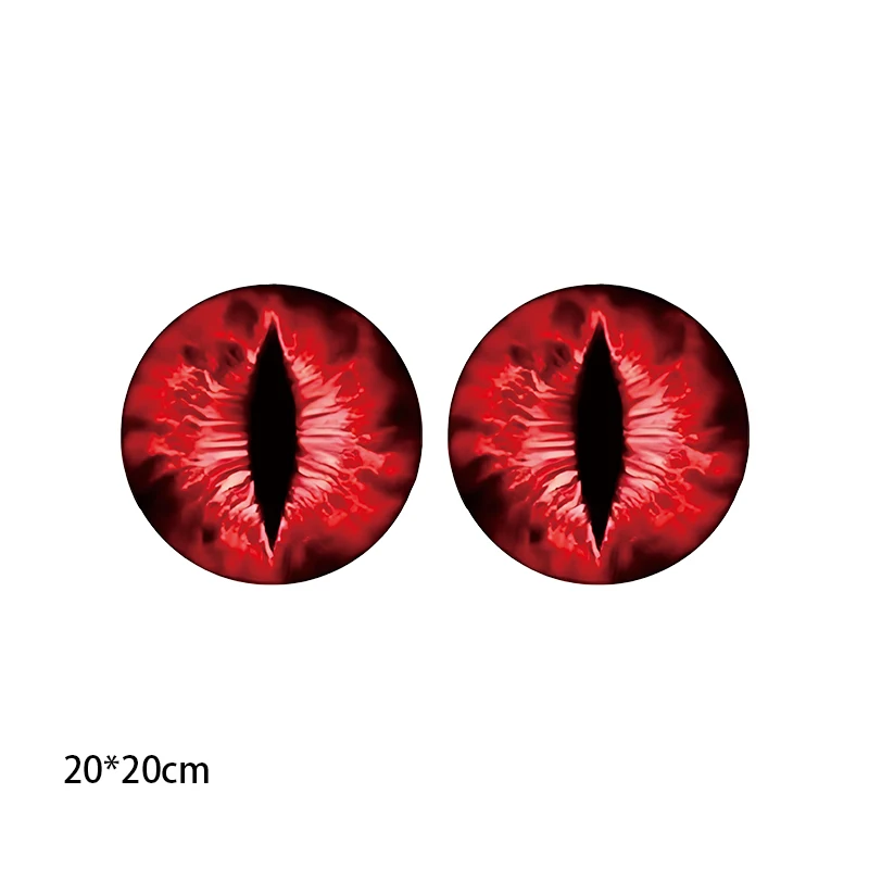 

2Pcs Beast Eyes Headlight Decals Round Beastly Eyes Look Stickers Beak Front Motorcycle Stickers Car Window Bumper Decor Sticker
