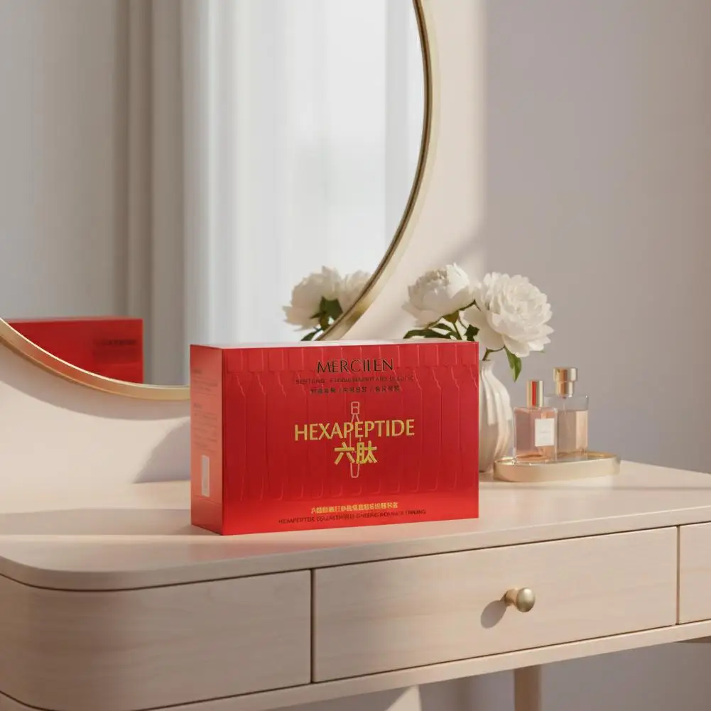 

1,5 мл x 30 шт. Сыворотка с гексапептидами, коллагеном и красным женьшенем для ночного ухода, легкая, глубоко питающая кожу, ежедневное применение, нелипкая, V4K8