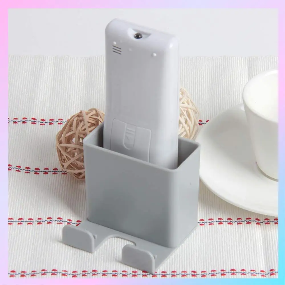 

AB25-6 Pack Self-Adhesive Remote Holder Wall Mount Reusable Universal Media Organizer Storage Box For Phone Remote Control