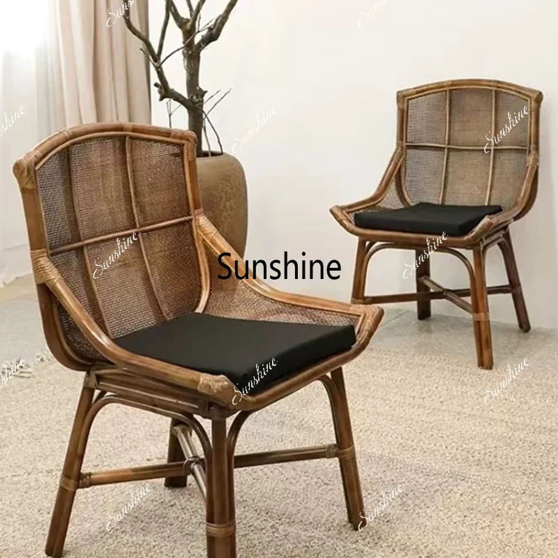 True vine sofa chair living room balcony leisure, medieval back chair