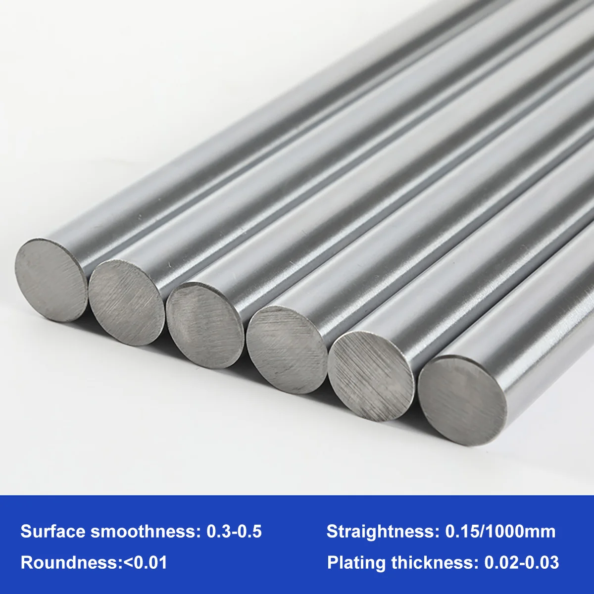 1 قطعة Φ 5 6 7 8 10 12 13 14 15 ~ 50 مللي متر الخطي رمح طول 600 700 800 900 1000 مللي متر HRC 58-60 مطلي بالكروم هاردن قضيب الحركة الخطية رمح