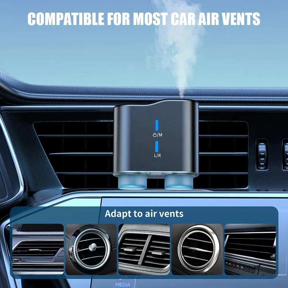 المزدوج رذاذ سيارة الروائح الناشر ذكي السيارات بدء/إيقاف الناشر قدرة USB-C كبير الروائح شحن سريع C Z4S6