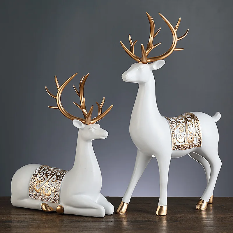 

X-21 creative ornament, living room entrance study Fulu accompanied by lucky deer desktop ornament