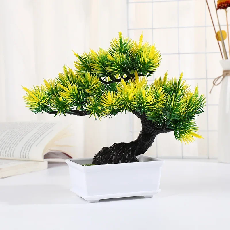 

Artificial Plants Bonsai Small Tree Simulation Pot Plants Fake Flowers Table Potted Ornaments Home Decoration Hotel Garden Decor