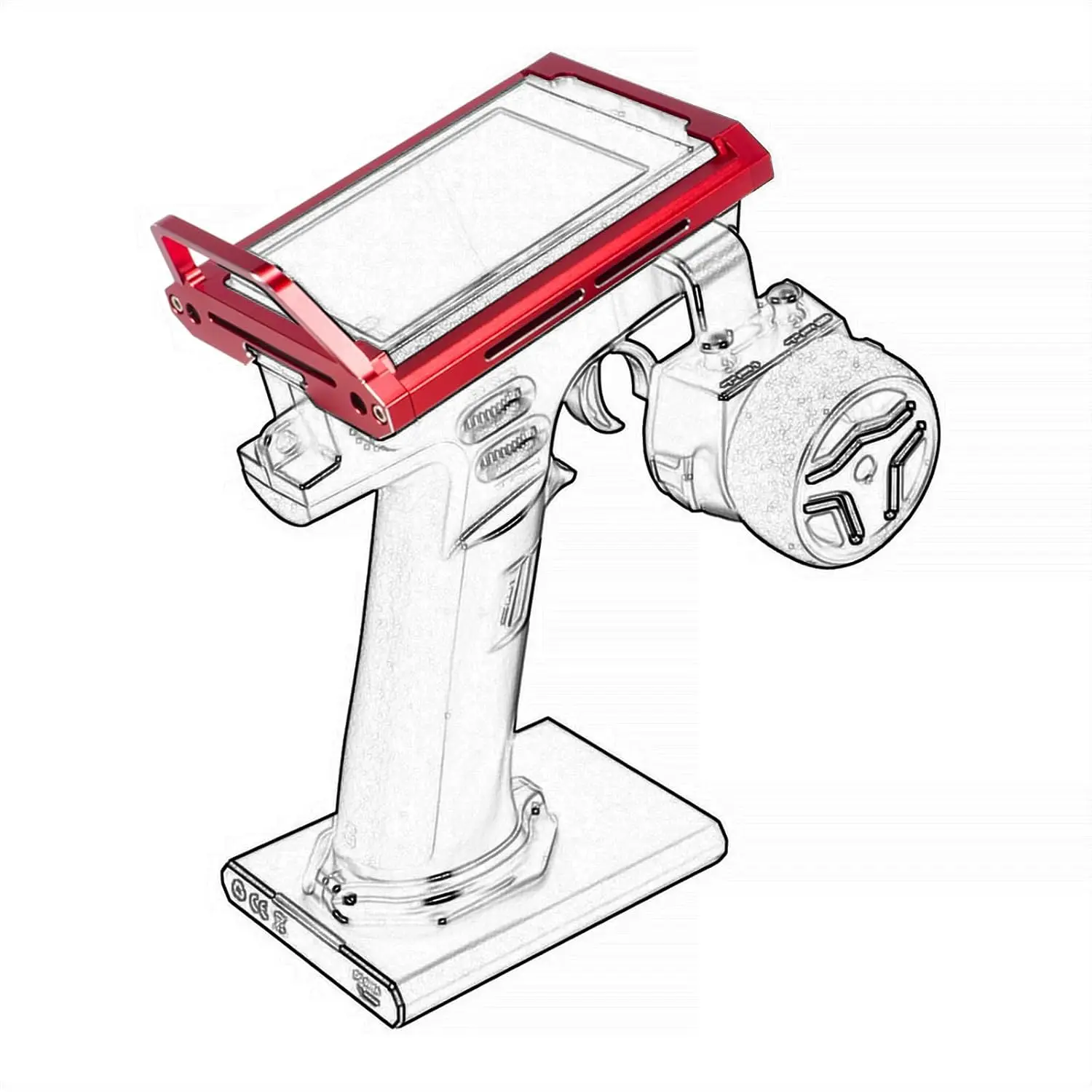 

Aluminum RC Transmitter Bracket for Flysky NB4 /NB4 Pro/NB4 Lite - Radio Controller Holder & Protector Frame