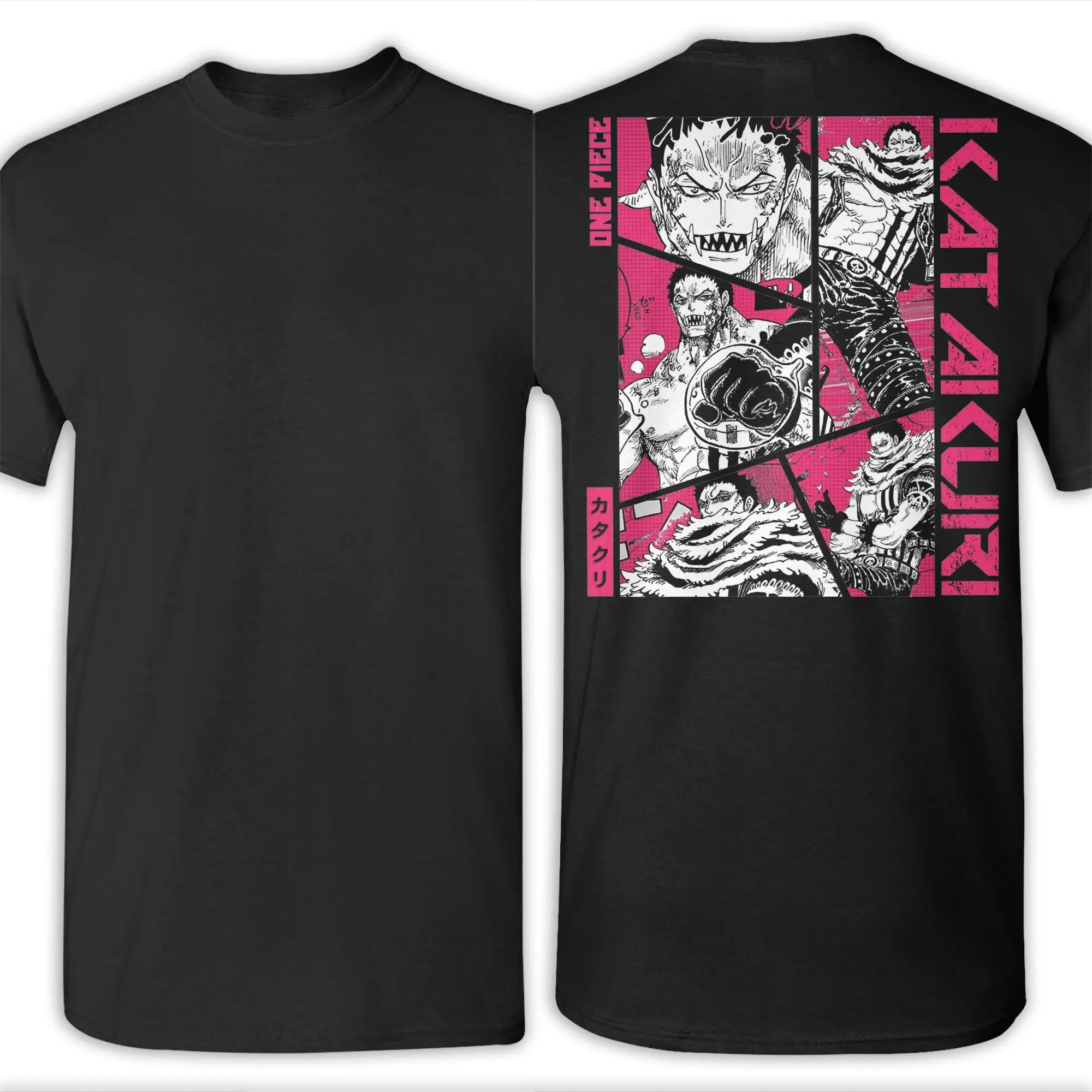 Katakuri 원피스 피규어 T 셔츠 원숭이 D 루피 원피스 퓨어 코튼 의류 독특한 반소매 O 넥 선물 아이디어 티셔츠