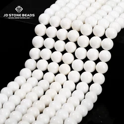 5A Quality Natural White Tridacna Shell Bead Round Loose Spacer 4 6 8 10 12mm For Jewelry Making Diy Necklace Bracelet Accessory