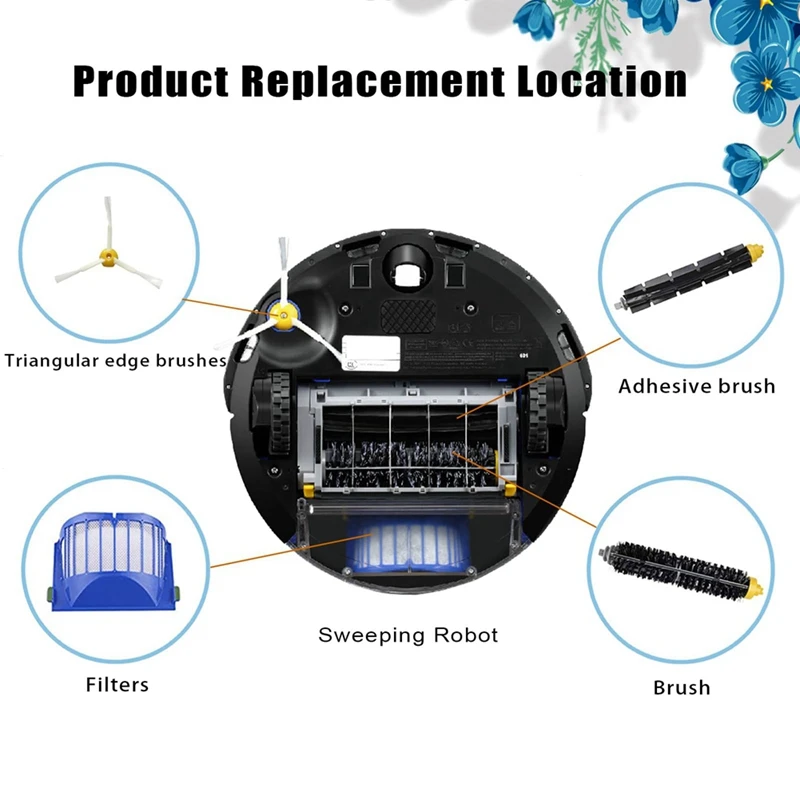 อุปกรณ์เสริมสำหรับ iRobot Roomba 600ชุด-อุปกรณ์เสริมที่เข้ากันได้สำหรับ595 610 614 620 630 650 660 665เครื่องกวาด