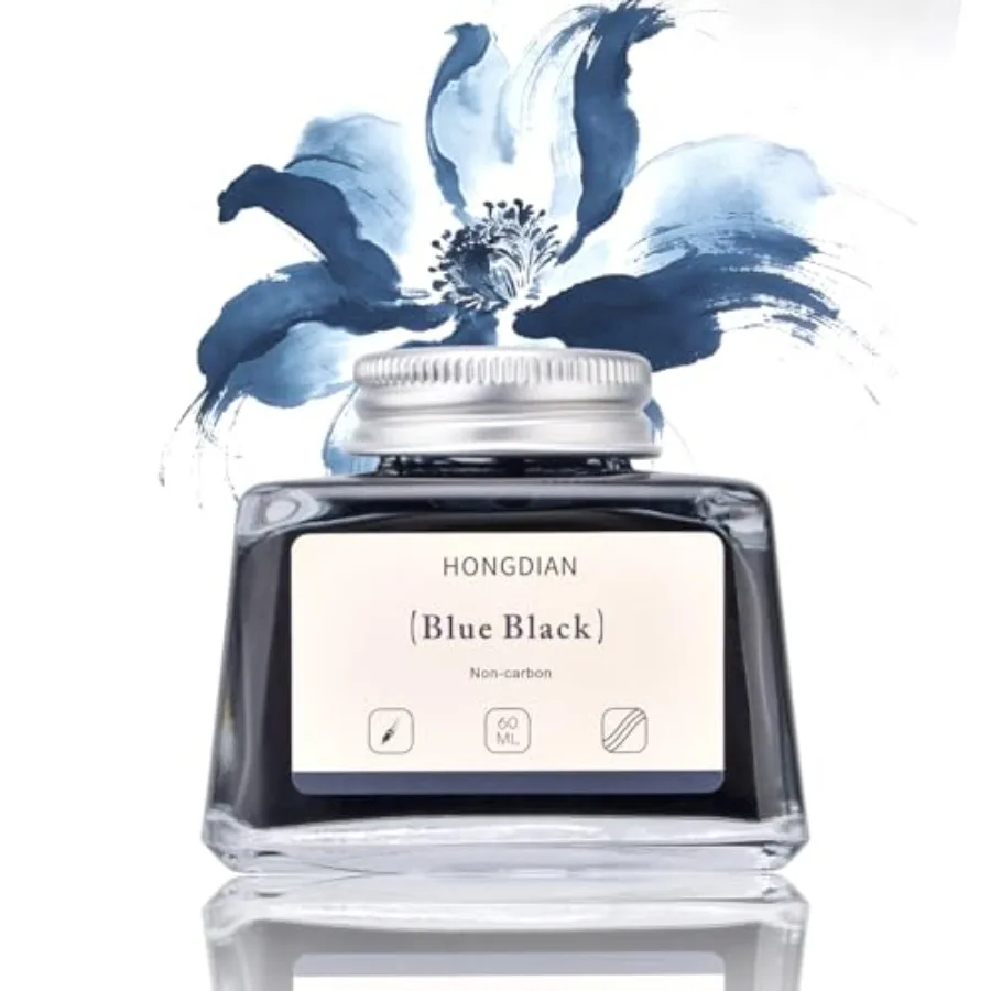 

Hongdian Fountain Pen Bottled Ink Color 60ml Non Carbon Inkwell Bottle Artist Calligraphy Ink