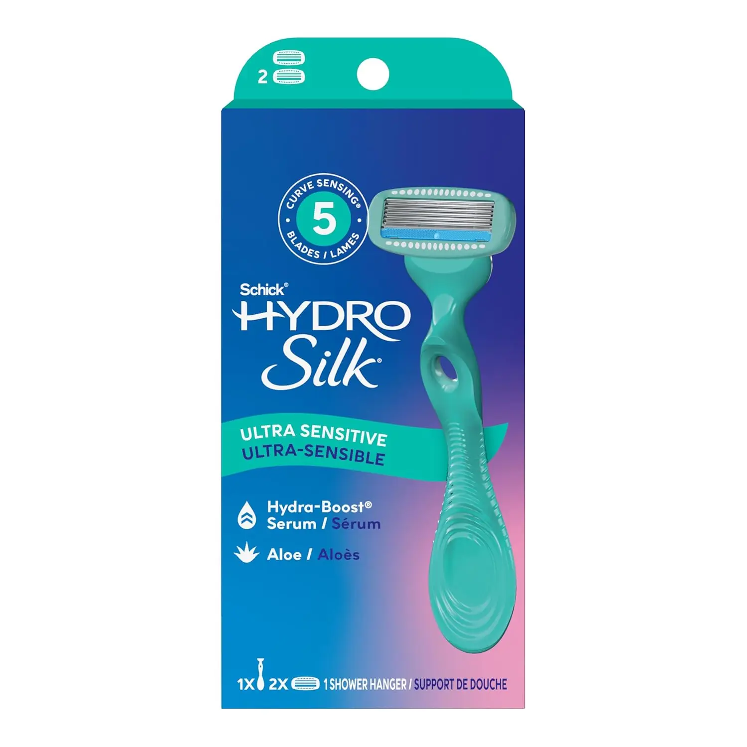 

Hydro Silk Ultra Sensitive Razor for Women | Womens Razor for Sensitive Skin, 5 Blade Razors for Women, Womens Razors for Shavin