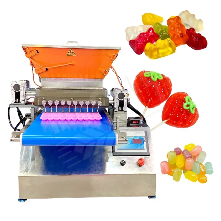 Desktop Chocolate Manual Lollipop Small Jelly Gummy Bear Depositor   Making Machine