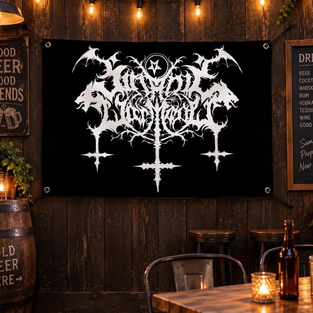 Band S-Satanic Warmaster Flags Personalized Flag Room Dorm Camping Picnic Garage Bar Indoor Outdoor Wall Decor