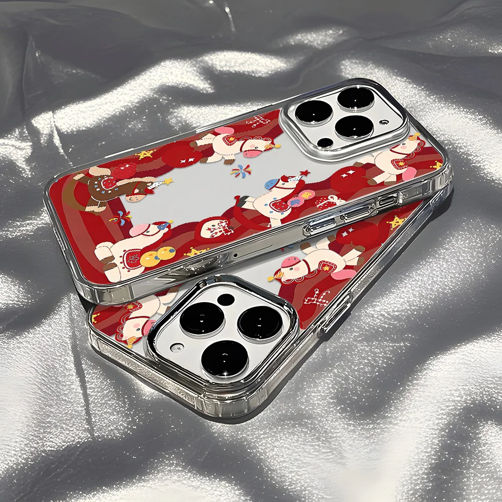 Red Happy Horse Phone Case For - Phone Cases Horse 评论和价格