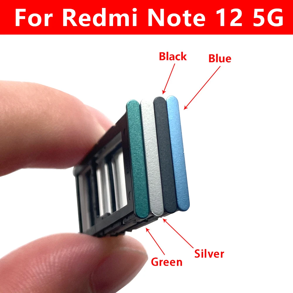 SIM Card Slot SD Card Tray Holder Adapter For Xiaomi Redmi Note 12S 12 4G 5G