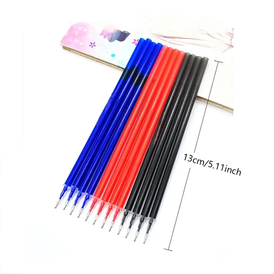 12pcs/set Black/Blue/Red Erasable Gel Pens 3 Colors Fine tip 0.5mm Smooth Writing for Office Students Stationery image 5