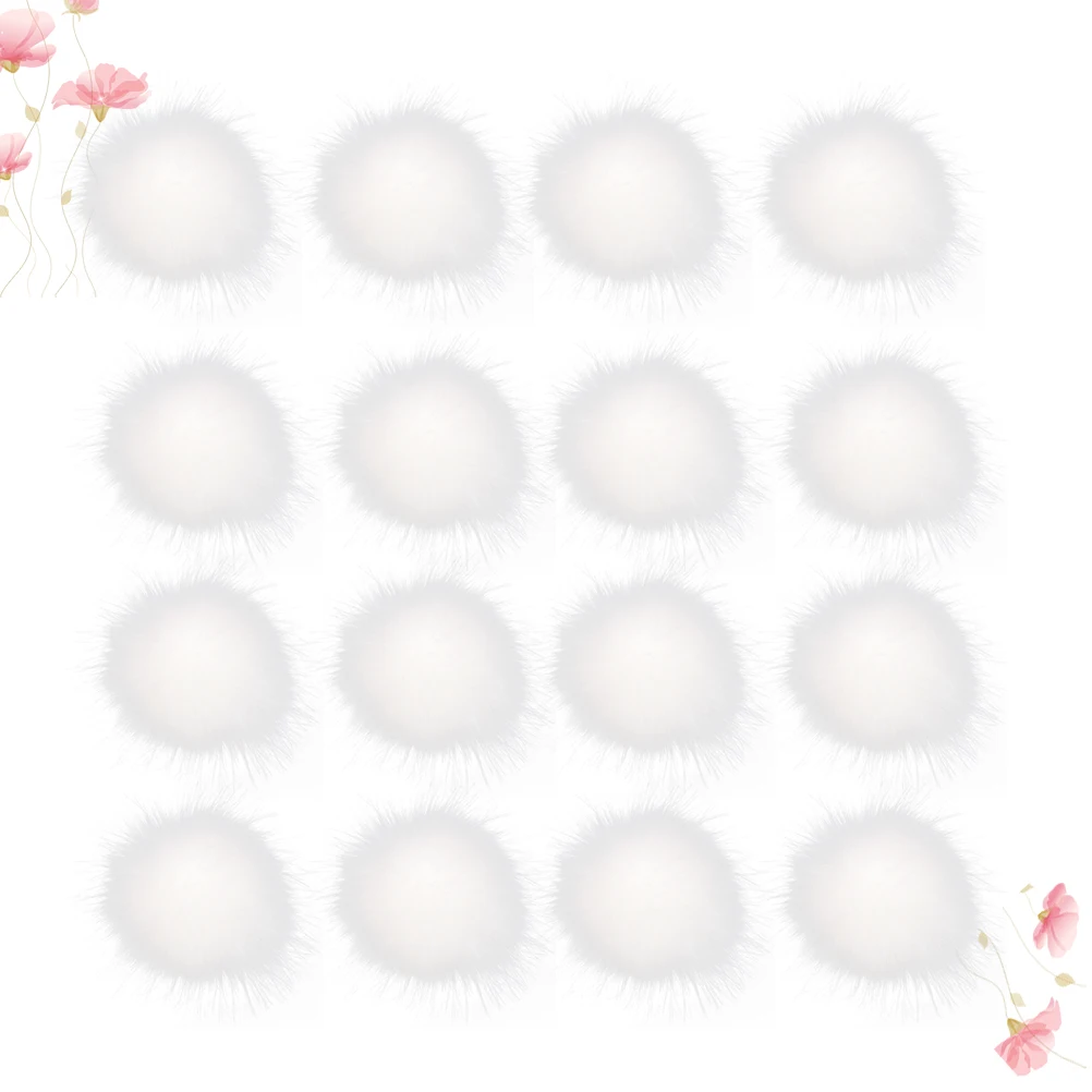 

16 Pcs Wool Cap Ball Balls Pendant Hats Soft Diy Pom Beanie Charms Interactive Cat Crafts Poms