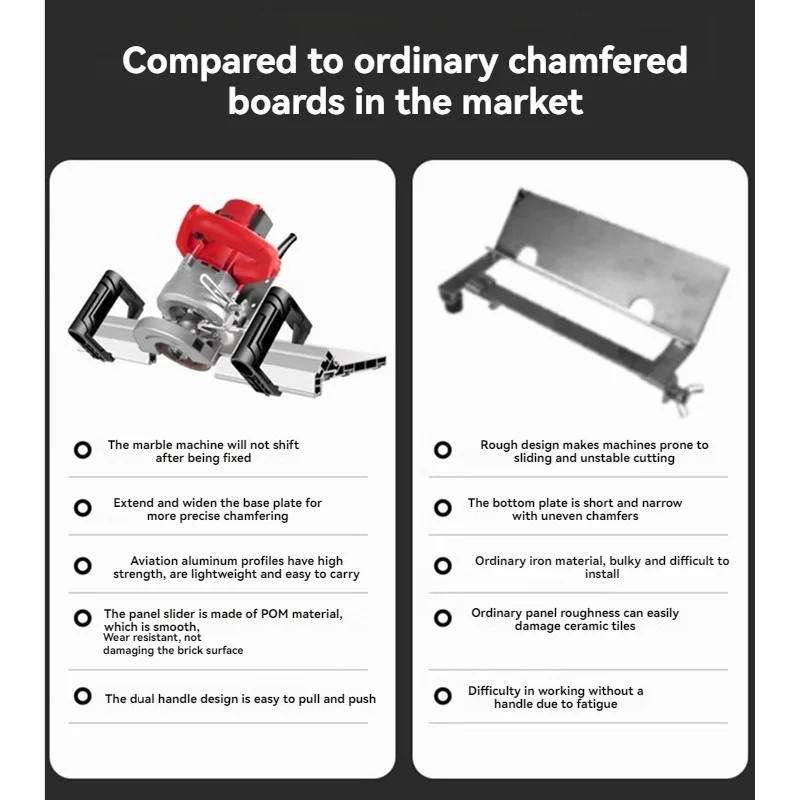 Multi Functional 45 Degree Tile Chamfering Machine High-precision Tile Cutting Tool, Dust-free Inclined Cutting Tile