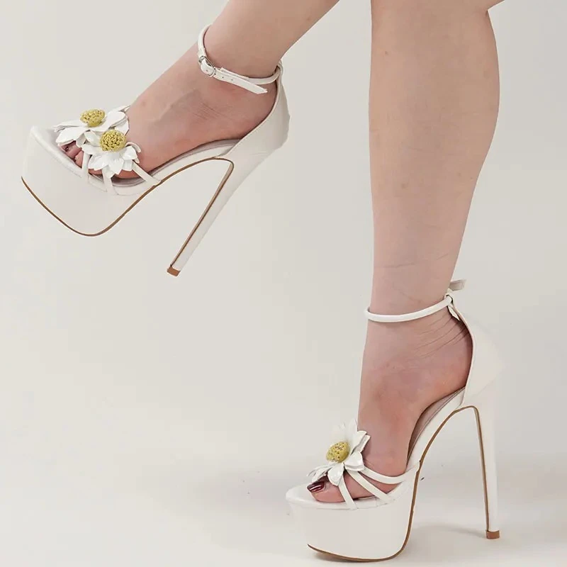 

Aneikeh/2026 модные вечерние непромокаемые женские сандалии на высоком каблуке 16 см на платформе, туфли-лодочки, туфли-лодочки для банкета и выпускного вечера