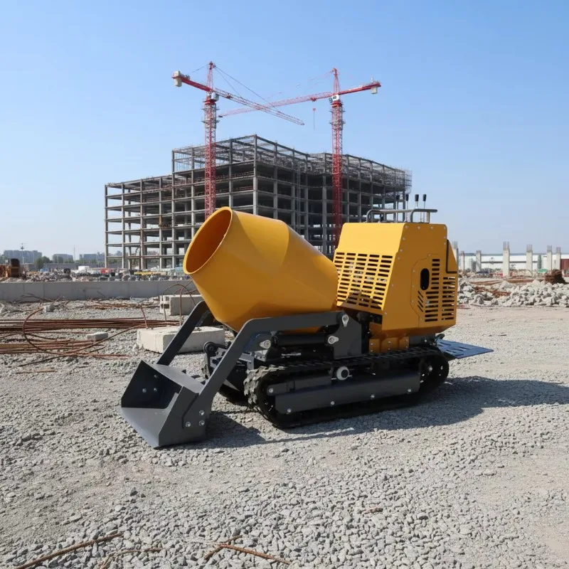 Mini Concrete Dumper Self Loading Mixer Truck Diesel Engine Compact Dumper for Construction Work