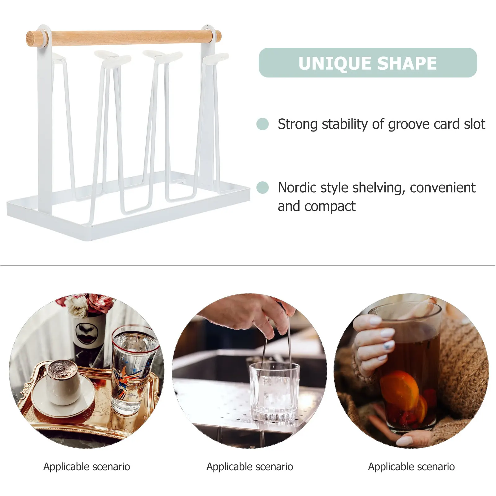 Premium Iron Cup Rack for Kitchen Dish Drying Stylish Decorative Mug Tree Household Cup Stand Coffee Mug Holder Home Accessory - view 2