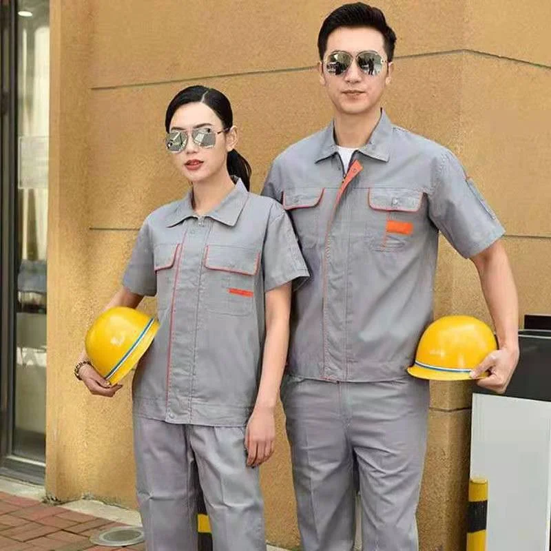 

Work Suit Set, Short Sleeved Auto Repair Suit, Welding Suit, Short Sleeved Workshop Workwear, Labor Protection Suit, Work Suit