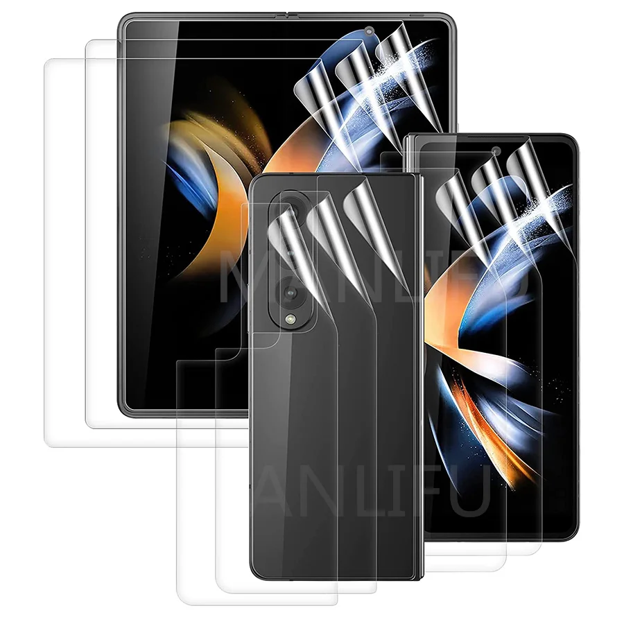 Matte Hydrogel Film For Samsung Galaxy Z Fold 2 3 4 5G Folder Z Fold3 ZFold3 Frosted Soft Protective Screen Protector Not Glass