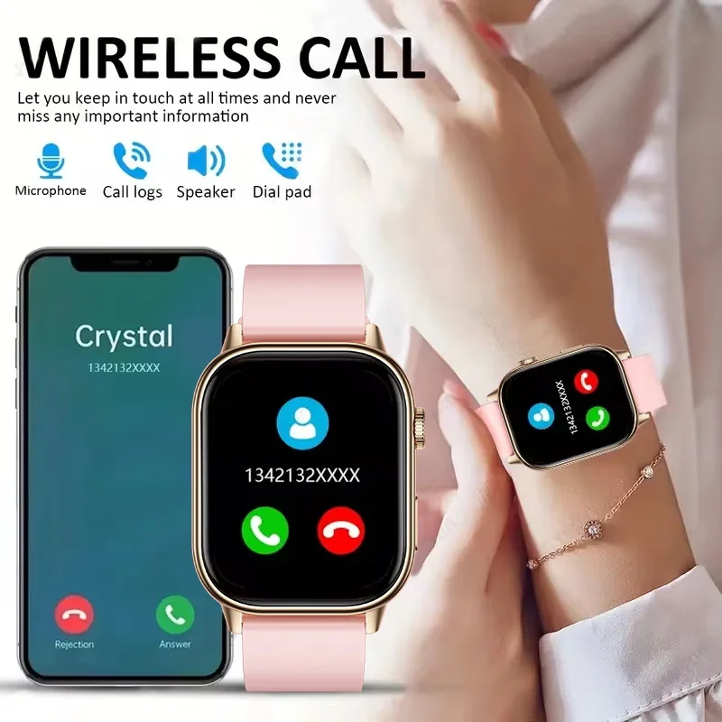 2025 جديد 2.01 ''AMOLED HD شاشة الموسيقى ساعة ذكية المرأة موضة المدمج في 6 نجوم لتحديد المواقع موقف مقاوم للماء المقتفي دعوة أساور