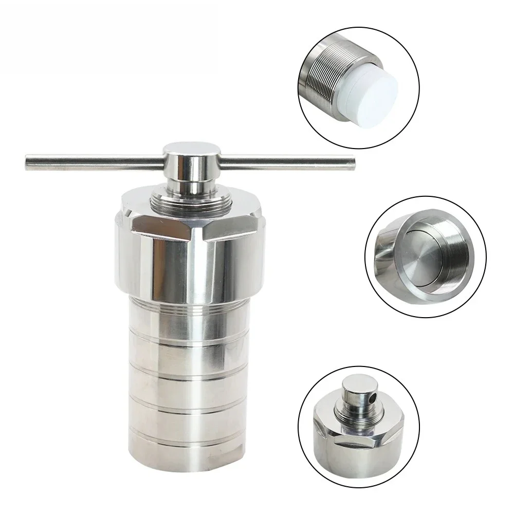 Stainless Steel Hydrothermal Autoclave Reactor Chamber Synthesis 5/10/15/20/25/50/100/150/200/250/300/500 ml PTFE 220 centigrade