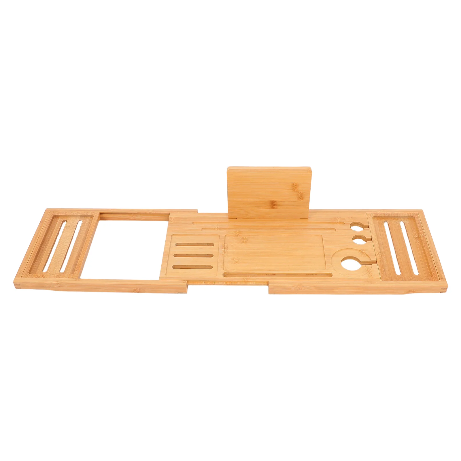 

1pcs Bath Organizer Tray Bath Trays For Bathroom Bamboo Non Slip Adjustable Bathroom Storage Spa Bathtub Shelf