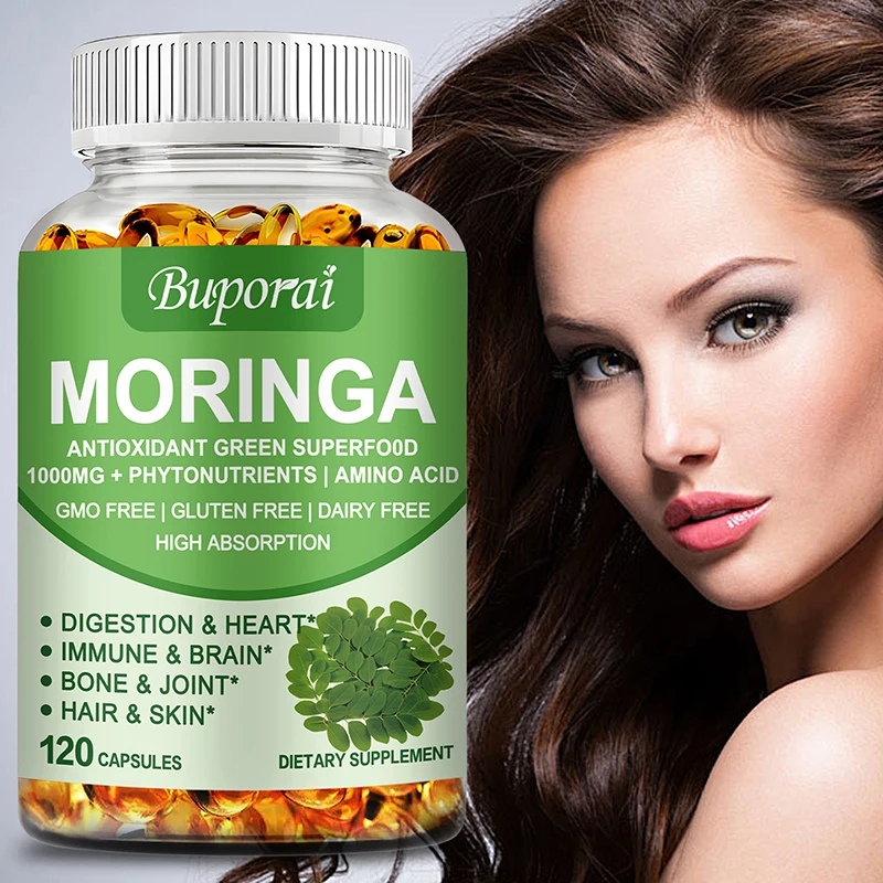 Moringa - Immune System, Energy & Metabolism Natural Anti-inflammatory Helps Detox, Fat Burn