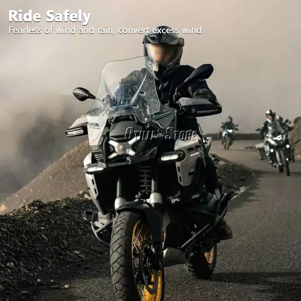 ملحقات الدراجات النارية شاشة منحرف الرياح هدية الزجاج الأمامي الموسع لسيارات BMW R1300GS GS 1300 R1300 GS Adventure #4