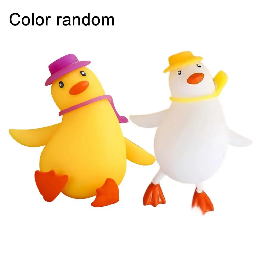 Duck Toy Cartoon Duck Stress Relief Toy Squeezable Fidget Toy for Hand Exercise Soft Stretch for Relaxation Anxiety Relief