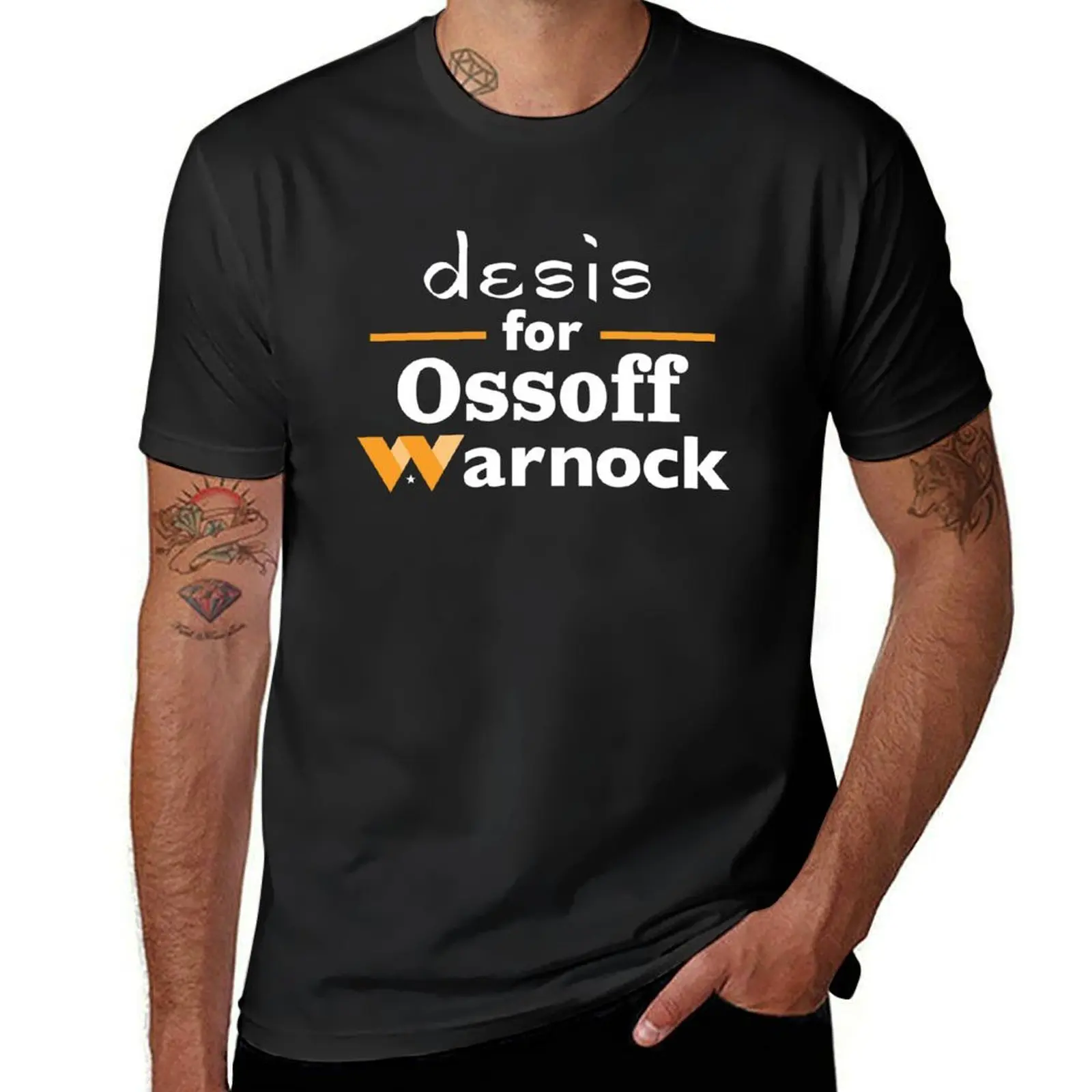 Desis for Ossoff Warnock T-Shirt cute clothes sweat graphics customizeds tshirts for men