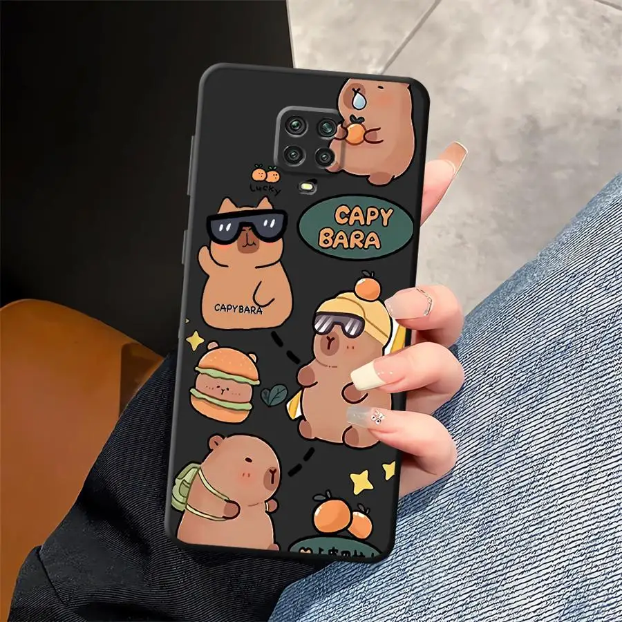 حافظة لهاتف Xiaomi Redmi Note 11S 10S 11 13 12 Pro Plus 12S 9s 10 9 8 Pro غطاء خلفي ناعم مضحك كابيبارا لطيف #5