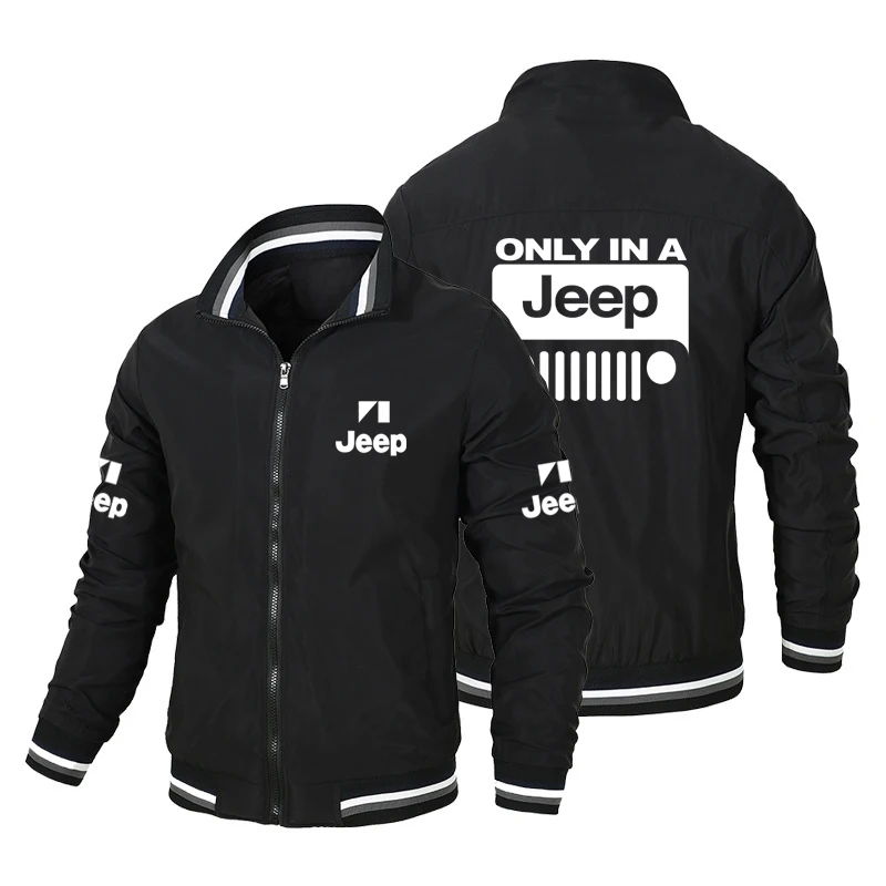 

2026 Trendy Stylish Car Logo Jacket - JEEP Baseball Shirt - Casual Loose-Fitting Sports Large-Sized Jacket
