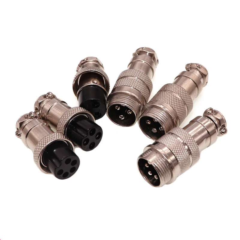 Connector GX16 Small Metal Aviation Socket 2/3/4/5/6/7pin Electric Cable Terminal Fixed Type And Butt Mobile Type Female&male