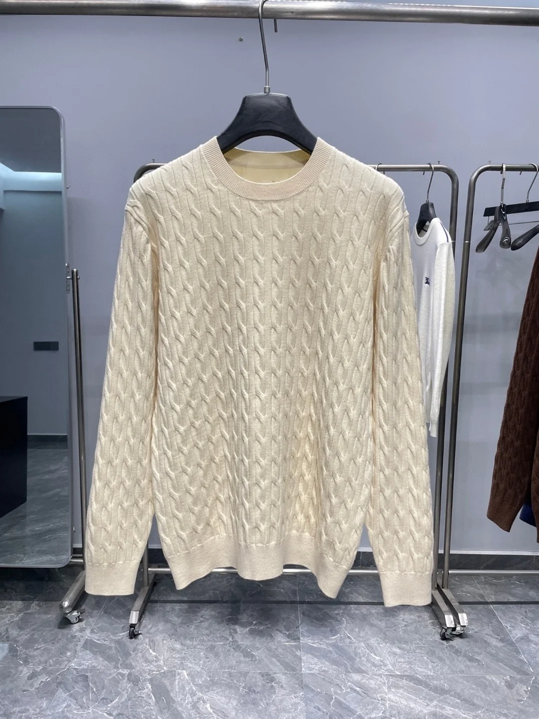 

BC 25aw Повседневный свитер из смесовой шерсти с длинными рукавами