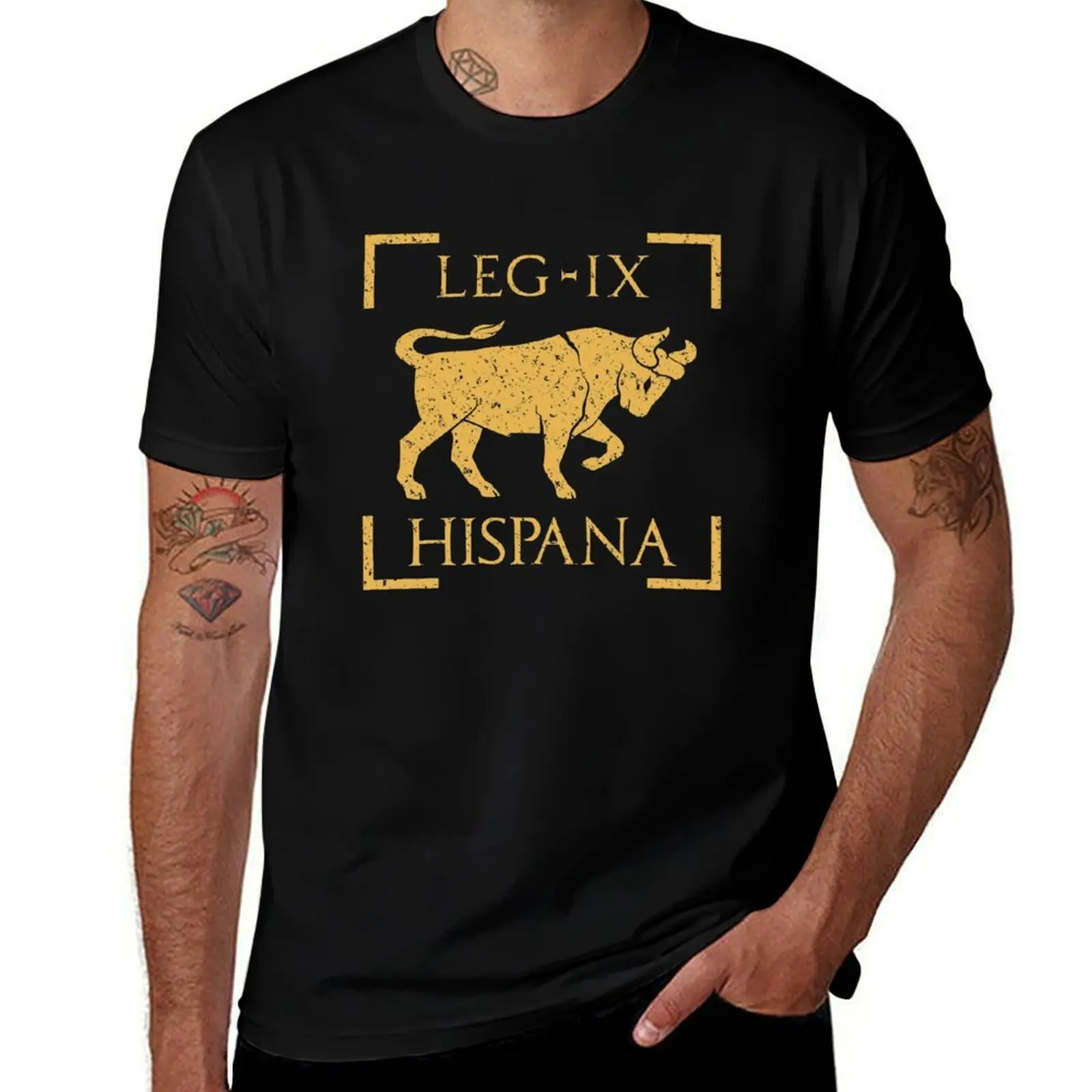 Legio Ix Hispana Taurus Emblem Roman Legion T-Shirt Comfortable Daily Wear Tee-image
