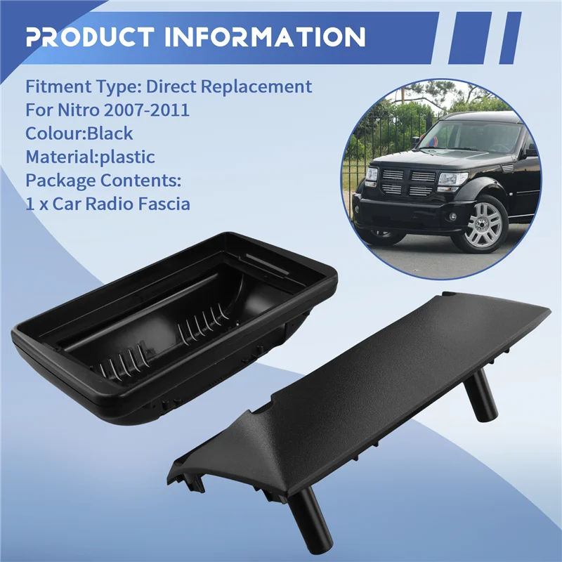 

Car Frame Fascia Adapter Android Radio Dash Fitting Panel Kit For Dodge Nitro