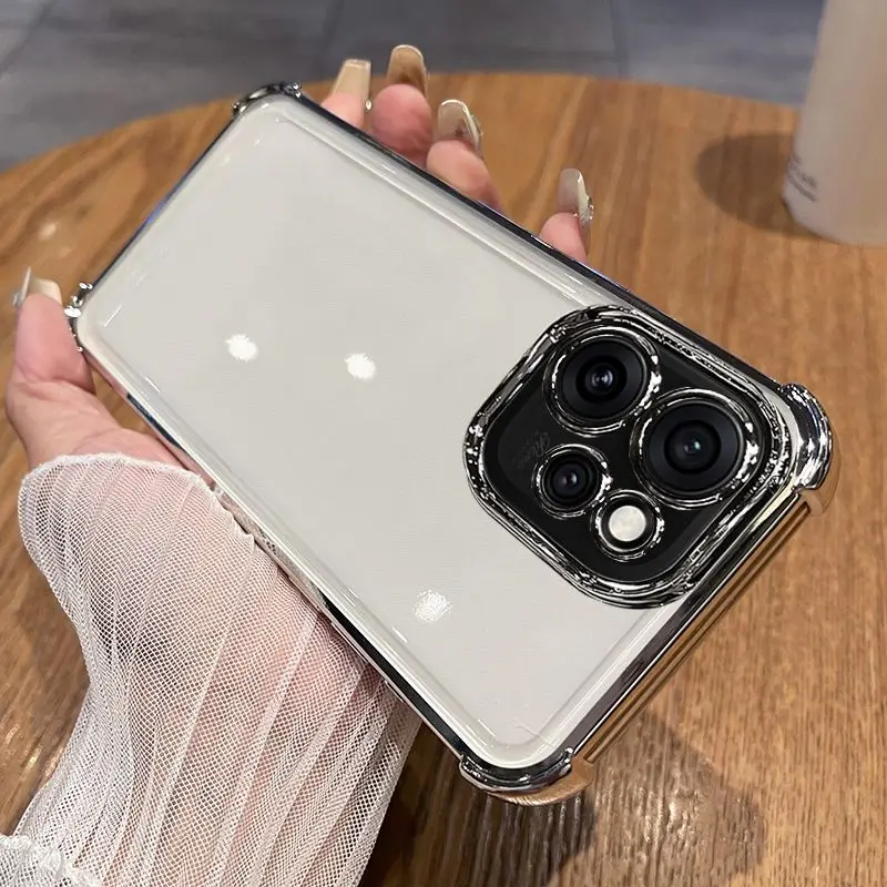 حافظة لهاتف OPPO Reno 15 14 pro غطاء دعامة دوارة من السيليكون المطلي الفاخر لهاتف OPPO Reno15 pro ممتص للصدمات Funda #6