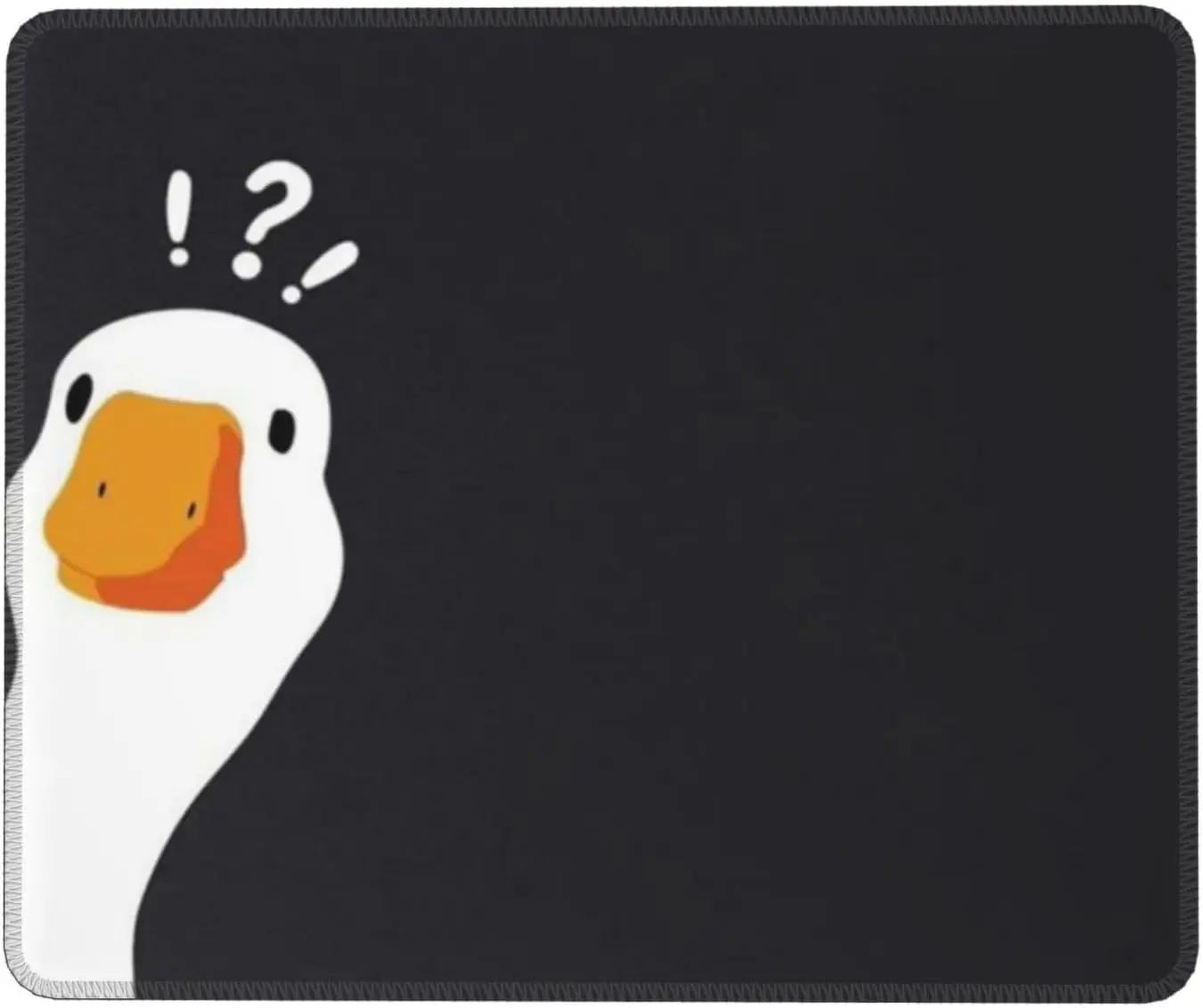 Cute Goose Duck Gaming Mouse Pad with Stitched Edges, 7.9x9.5 Inches Premium-Textured & Waterproof Mousepad, Nonslip Natura sign