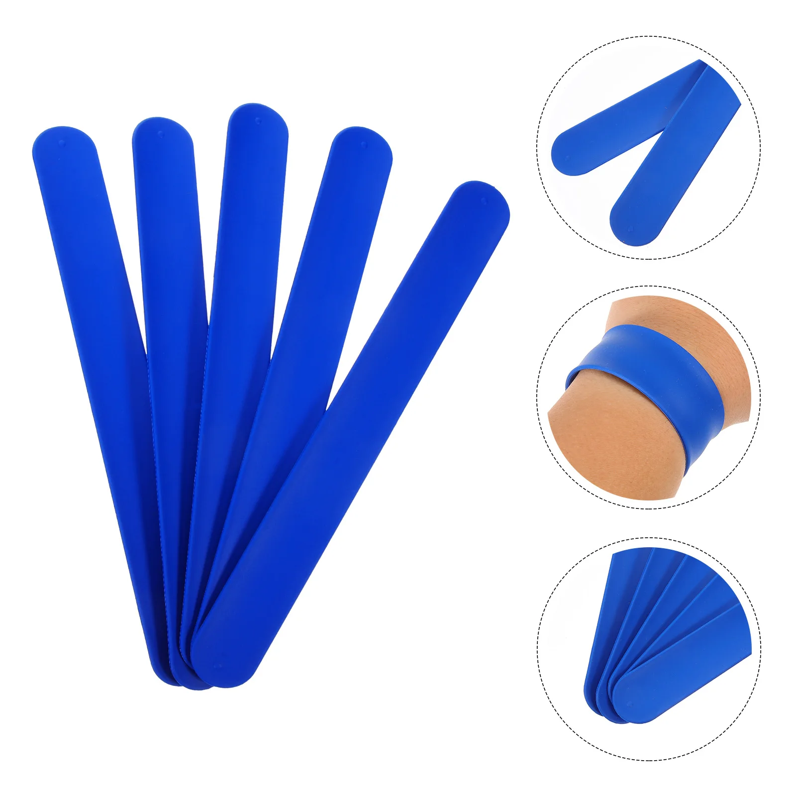 

5 Pcs Bracelets Silicone Kids Slap Wristband for Children's Snap Party Decoration Toys Birthday