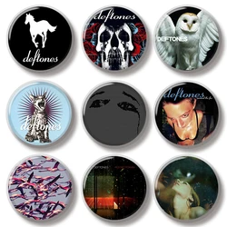 44MM White Pony Around The Fur Ohms Deftones Pin Soft Button Jewelry Creative Badge Brooch Lapel Pin Bag Backpack Hat Decoration
