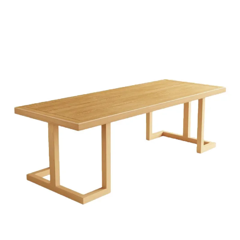 

Simple solid wood teaand chairs, new Chinese solid wood Kung Fu tea log color tea t Zen tea house leisure table