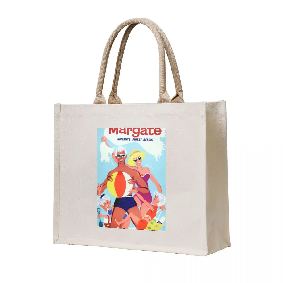 

Margate vintage advertising railway poster Classic Tote Bag bags luxury women Women's tote bag woman shopping bag