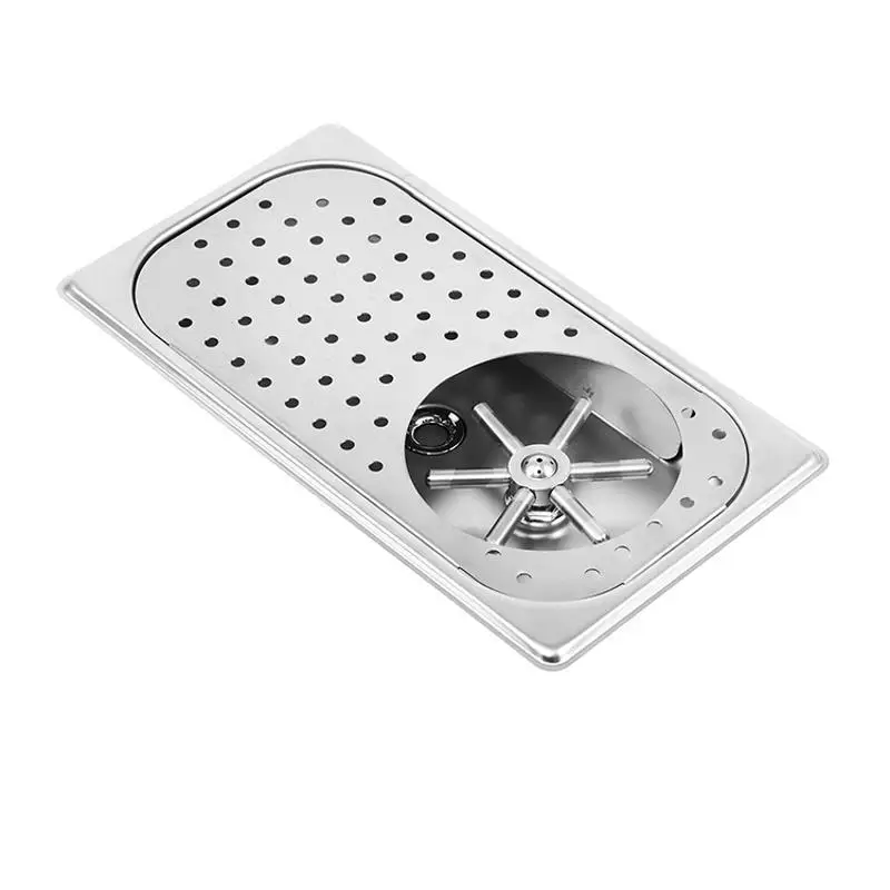 

Кофейня Барная стойка Коммерческая мойка чашек из нержавеющей стали Раковина высокого давления Встроенный пресс Промывка бытовой мойки чашек