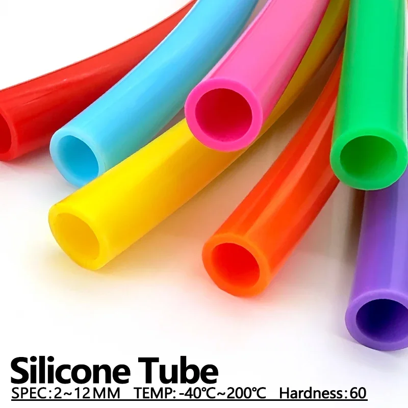 

Цветная силиконовая трубка 1 м, пищевая, нетоксичная, диаметр 2, 3, 4, 6, 8, 10, 12 мм, гибкий безопасный шланг, термостойкий, для домашнего пивоварения и насосов